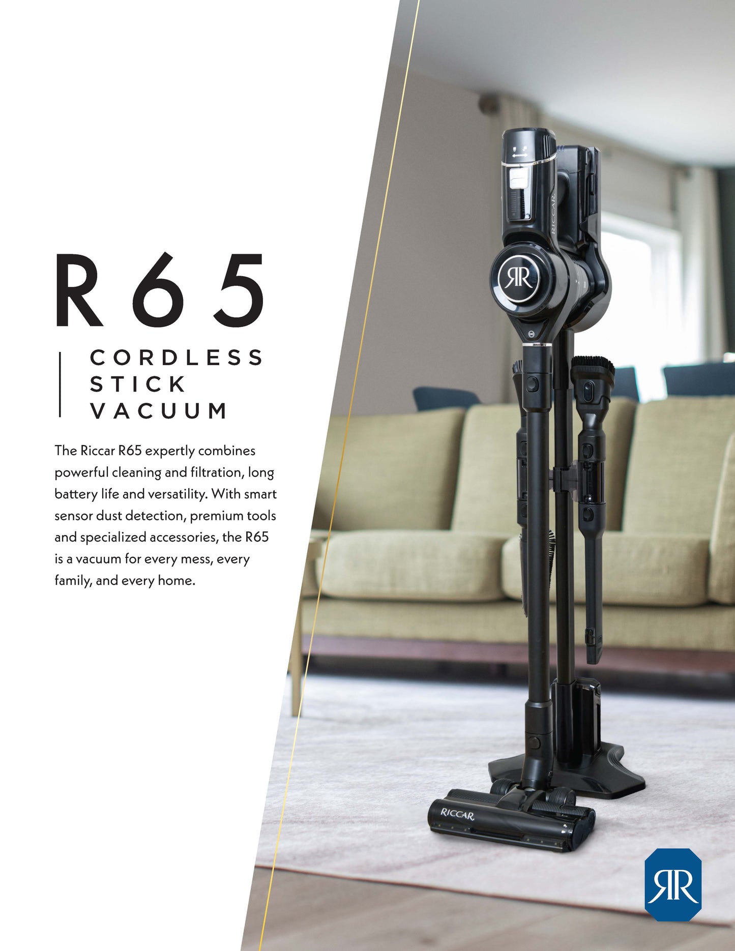 Riccar R65 Cordless Stick Vacuum