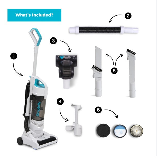 Simplicity Clean Air Bagless Pet Vacuum