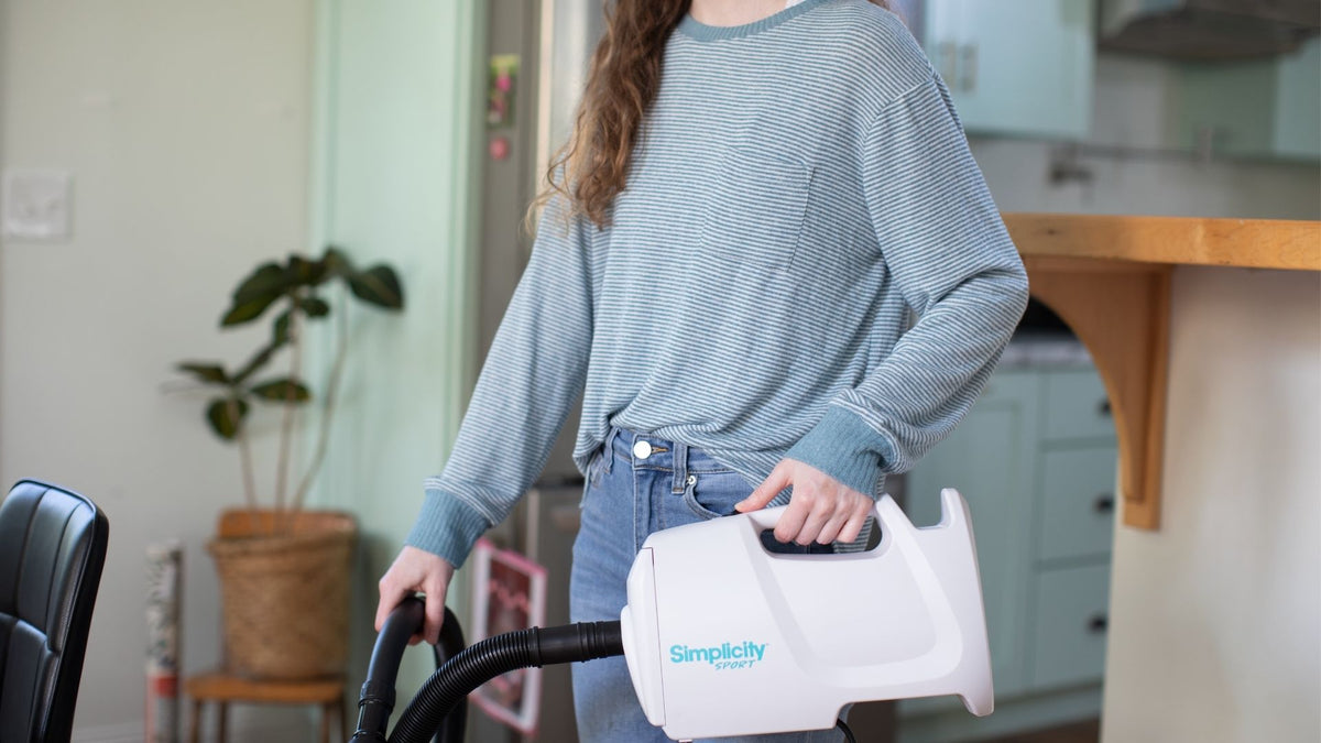 Simplicity S100 Sport Portable Canister Vacuum with Shoulder Strap