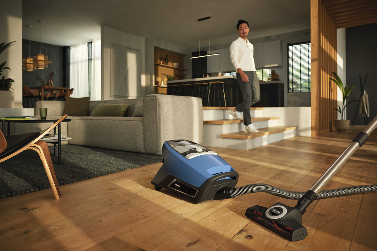 Miele Blizzard CX1 TurboTeam PowerLine Canister Vacuum Cleaner - SKCE0 Tech Blue