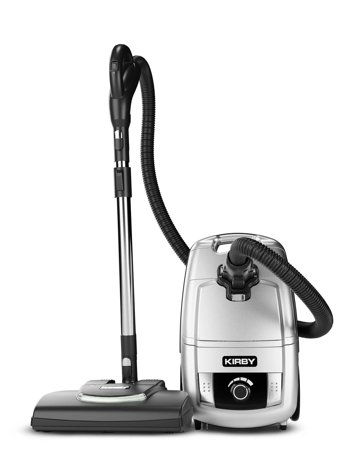 Kirby C550 Pure Platinum canister vacuum with hose, wand and Multi-Surface Power Nozzle